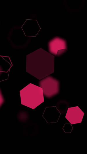 Hexagons Minimalist Phone Wallpaper