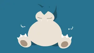 Hibernating Snorlax Vector Art Wallpaper