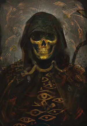 Higgs Golden Mask Death Stranding Art Wallpaper