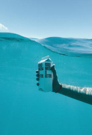 High Res Water Carton Underwater Wallpaper