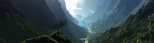 High Resolution Dual Monitor Mountain Valley Wallpaper