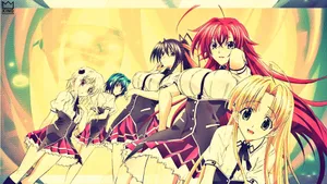 Highschool Dxd Anime Poster Wallpaper