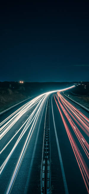 Highway With Vehicles Speed Iphone Wallpaper