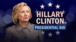 Hillary Clinton Delivering A Powerful Speech Wallpaper