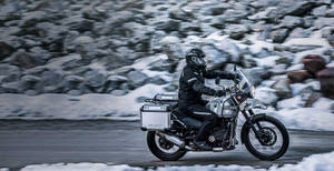 Himalayan Bike With Carrier Wallpaper