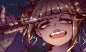 Himiko Toga Is A Villain Of The Popular My Hero Academia Anime Series Wallpaper