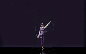 Hinata Hyuga, The Byakugan Princess Of Konohagakure In Power Stance Wallpaper