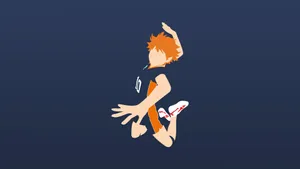 Hinata Shouyou Haikyuu Spike Minimalist Wallpaper