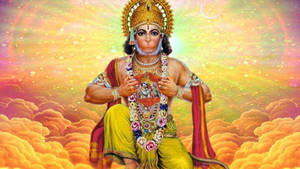 Hindu God Hanuman Bright Desktop Wallpaper