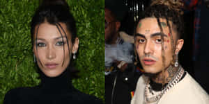 Hip Hop Artist Lil Pump Looking Forward Wallpaper