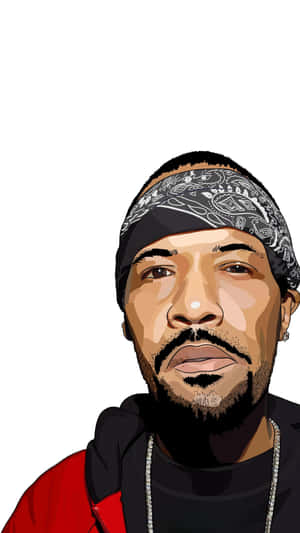 Hip Hop Artist Vector Portrait Wallpaper