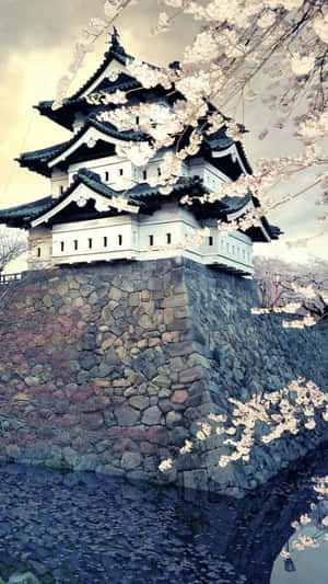 Hirosaki Castle Japanese Iphone Wallpaper