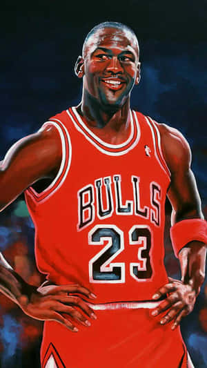 His Airness Michael Jordan - The Best Basketball Player Of All Time Wallpaper