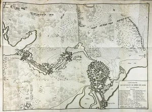 Historical Fortified City Map Wallpaper