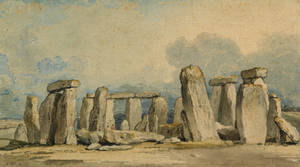 Historical Landmark In England Stonehenge Painting Wallpaper