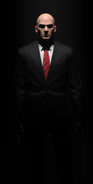 Hitman Agent 47 Staring From The Dark Wallpaper