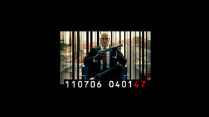 Hitman Full 4k Barcode Sitting Wallpaper