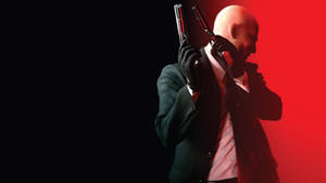 Hitman Full 4k Black And Red Wallpaper