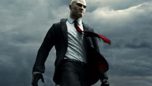 Hitman Necktie Flying Desktop Wallpaper