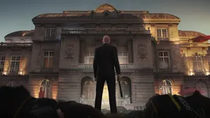 Hitman With Mansion Desktop Wallpaper