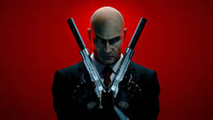 Hitman With Pistol Wallpaper