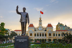 Ho Chi Minh City Bronze Statue Wallpaper
