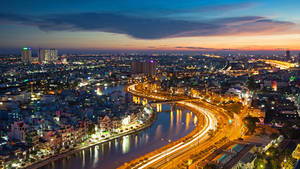 Ho Chi Minh City Curved Road Wallpaper