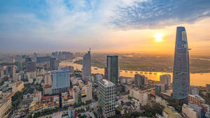 Ho Chi Minh City Rising Sun Wallpaper