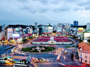 Ho Chi Minh City Roundabout Park Wallpaper