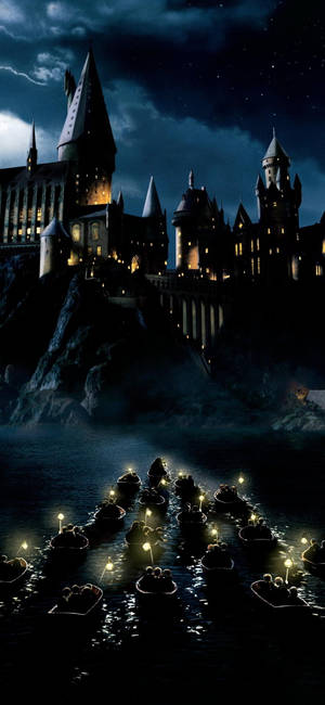 Hogwarts Boats Harry Potter Phone Wallpaper