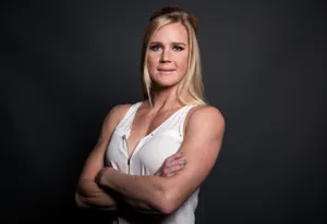 Holly Holm Wearing White Blouse Wallpaper