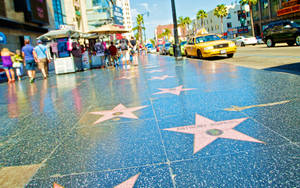 Hollywood Walk Of Fame Angle Shot Wallpaper