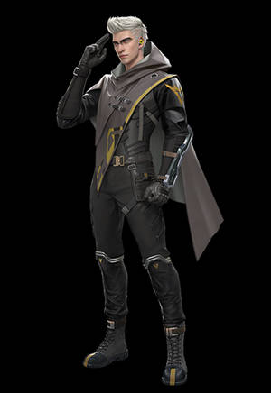 Homer As Free Fire Character Wallpaper