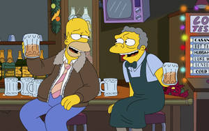 Homer Simpson And Moe