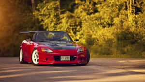 Honda S2000 Red Compact Car Wallpaper