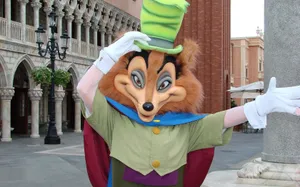 Honest John Mascot From Cartoon Pinocchio Wallpaper