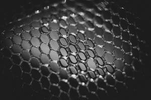 Honeycomb Pattern Glass Wallpaper