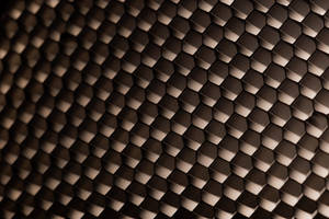 Honeycomb Pattern Wood Wallpaper