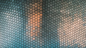 Honeycomb Reflecting Lights Wallpaper