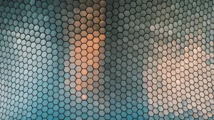 Honeycomb Reflecting Lights Wallpaper