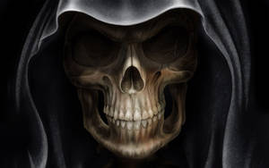 Hooded Hd Skull Wallpaper