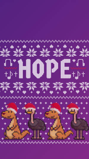 Hope Christmas Phone Wallpaper