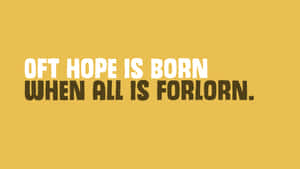 Hope Is Born Wallpaper