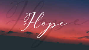 Hope Sunset Background Wallpaper