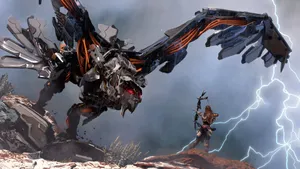 Horizon Zero Dawn Fight Scene Wallpaper