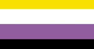 Horizontal Nonbinary Gender Pride Flag Wallpaper