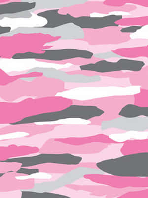 Horizontal Pink Camo Pattern Wallpaper