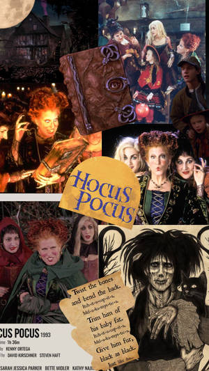 Horror Movie Collage Hocus Pocus Wallpaper