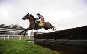 Horse Racing In A Cloudy Weather Wallpaper