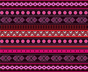 Hot Pink Tribal Pattern Wallpaper